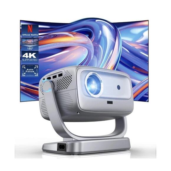 COOLKANGAROO Other - 🔥Smart TV 4K Projector WiFi & Bluetooth Portable Outdoor Auto Focus BNIB🔥